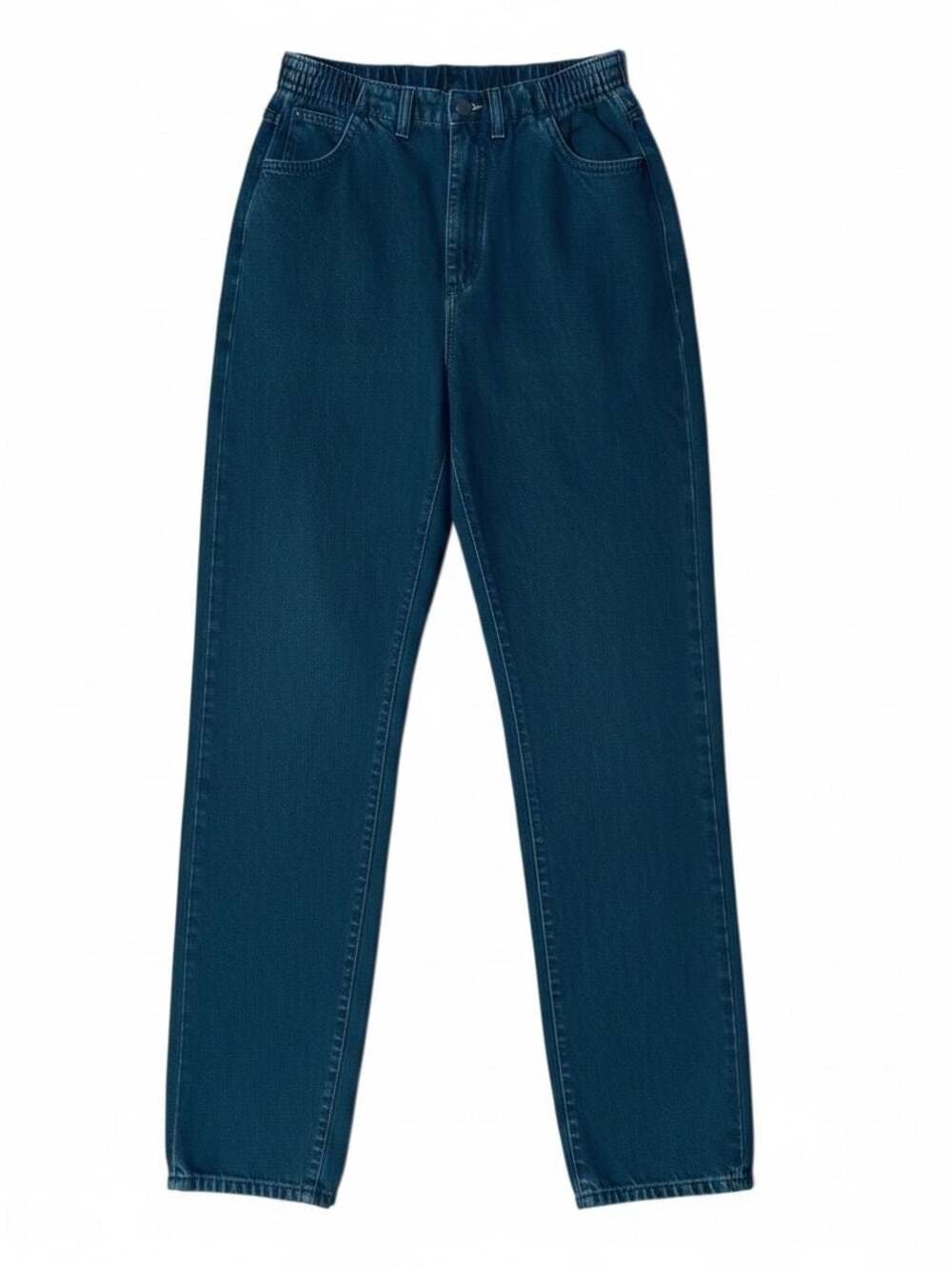 Lee High Rise Elastic Waist Tapered Denim Jeans